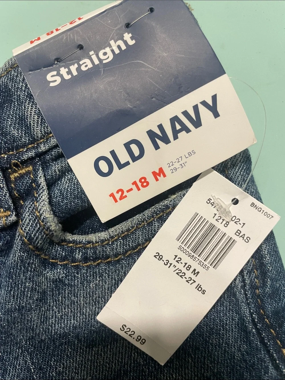 Old Navy Dark Blue Straight Jeans for Kids